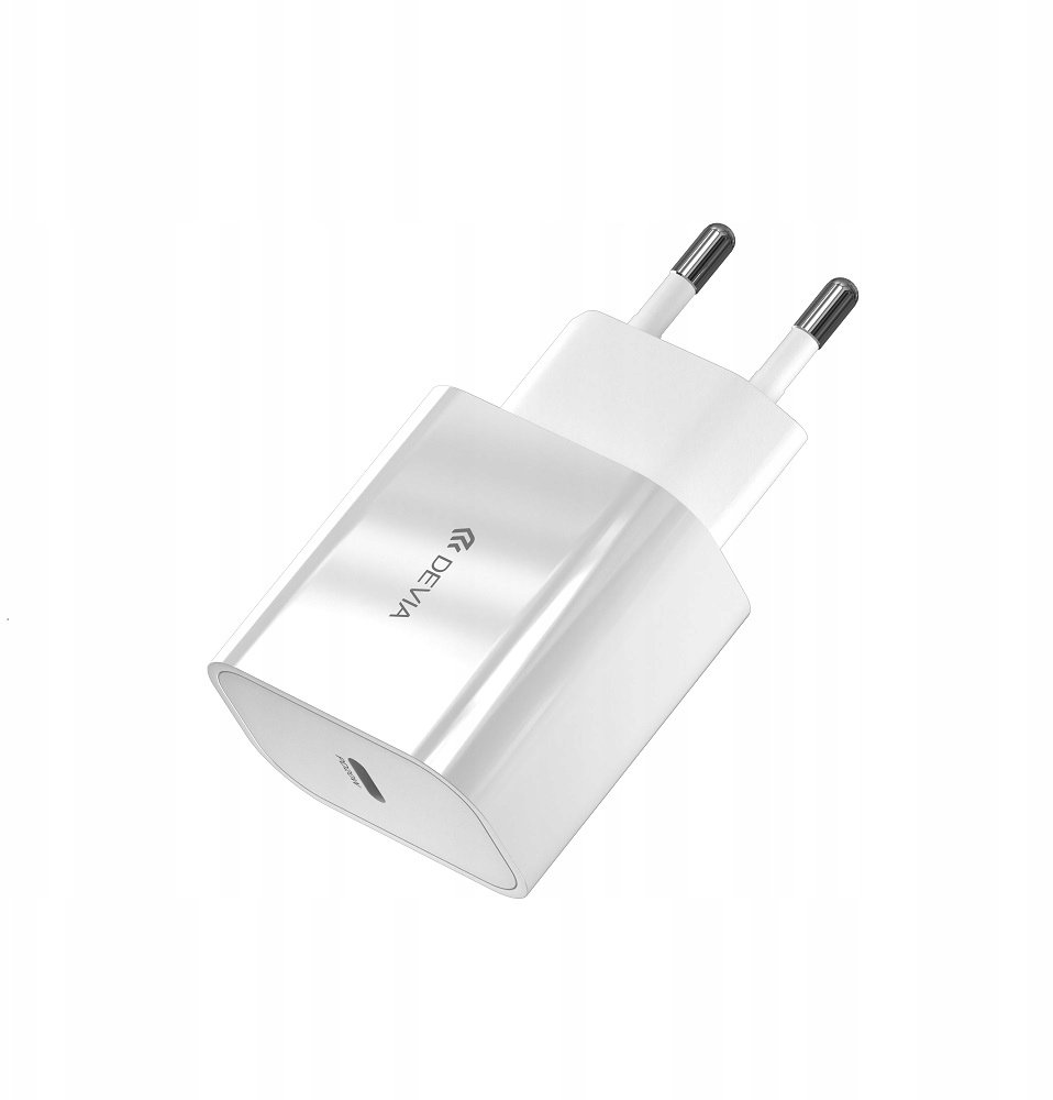 Devia ładowarka sieciowa Smart PD 1x USB-C 20W biała