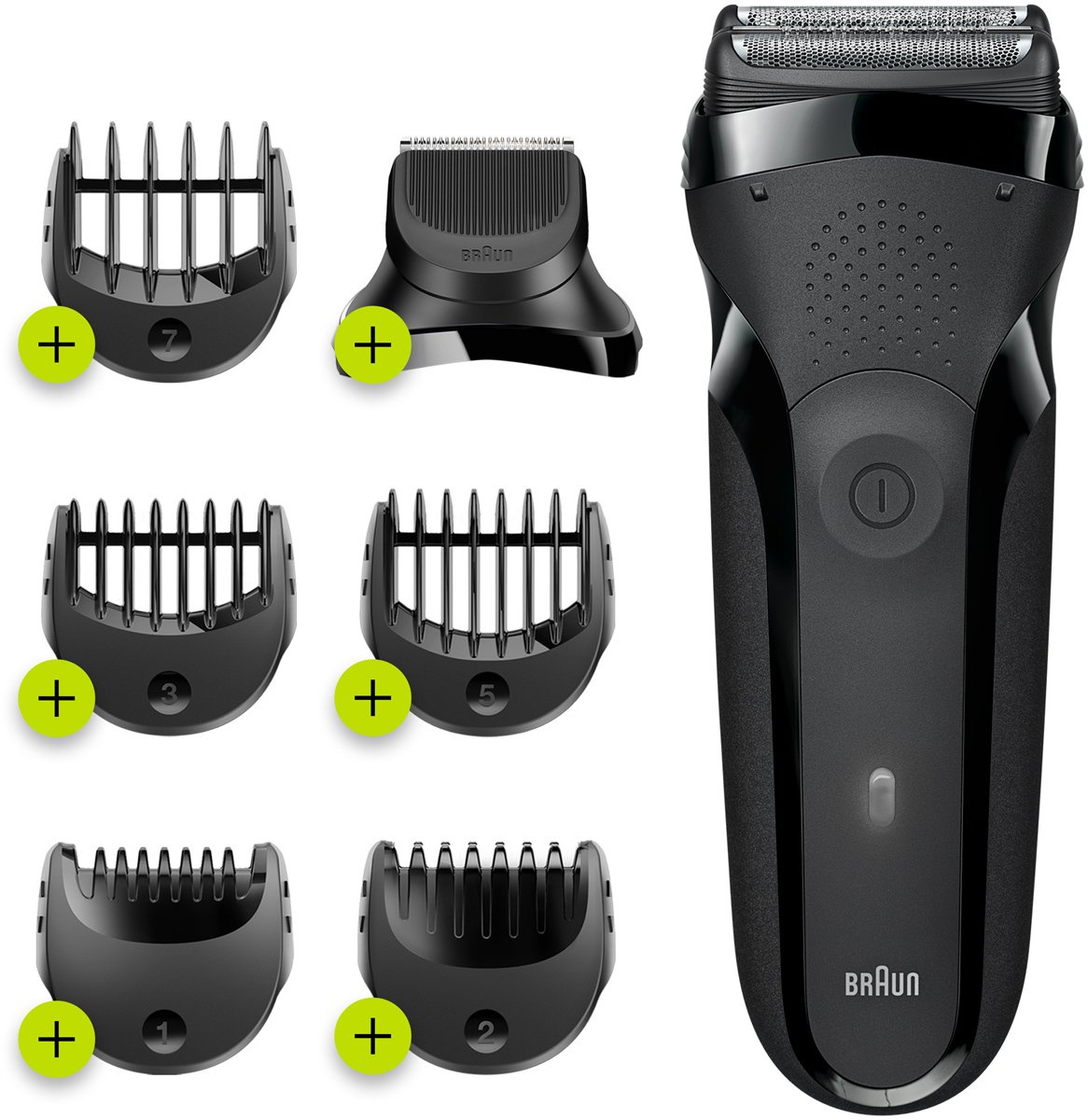 Braun Shaver | 300BT Series 3 | Operating time (max) 30 min | NiMH | Black
