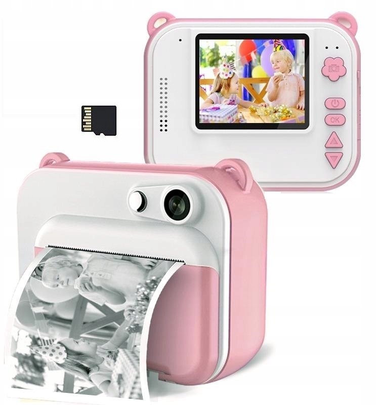 Aparat cyfrowy 4CV Mobile Aparat natychmiastowy dla dzieci dziecka z funkcją drukarki + TF 32GB