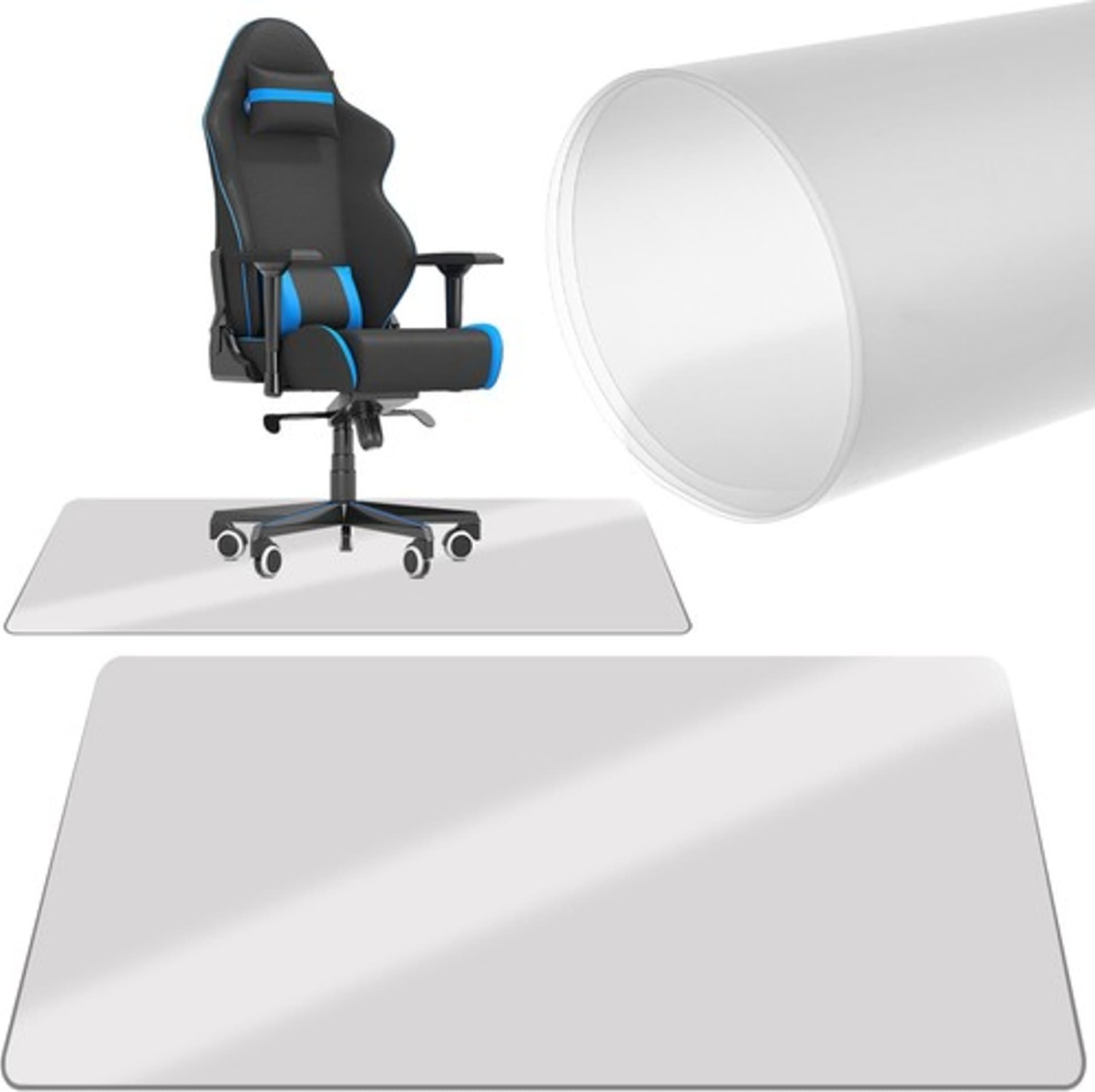 Ruhhy Mata ochronna pod krzesło 100x140cm - mleczna