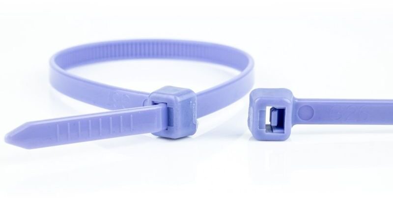 JetWorld WKK Złączki kablowe z tworzywa sztucznego Fioletowy 200x3,6mm 100 St.