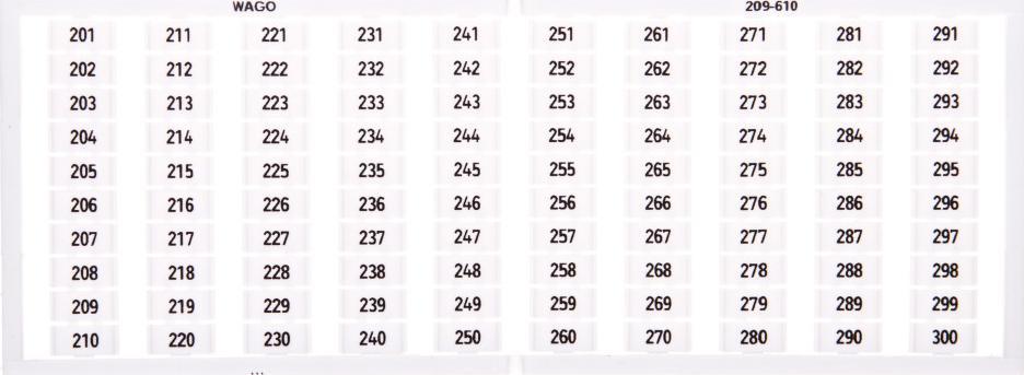 Wago Ramka z oznacznikami 1x 201-300 209-610