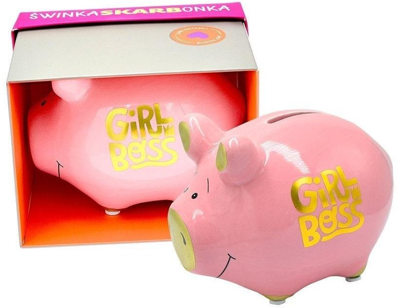 Skarbonka mała świnka Girl boss