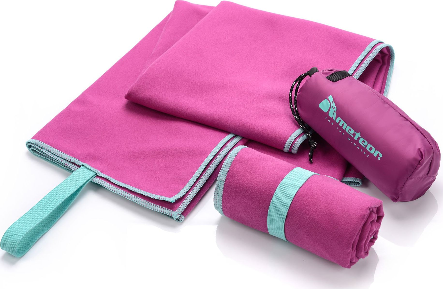 Meteor Ręcznik szybkoschnący M bakałażan