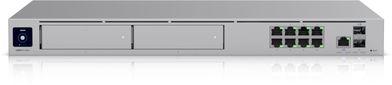   Ubiquiti UniFi Dream Machine Pro Max, Managed, 2.5G Ethernet (100/1000/2500), Rack mounting, 1U