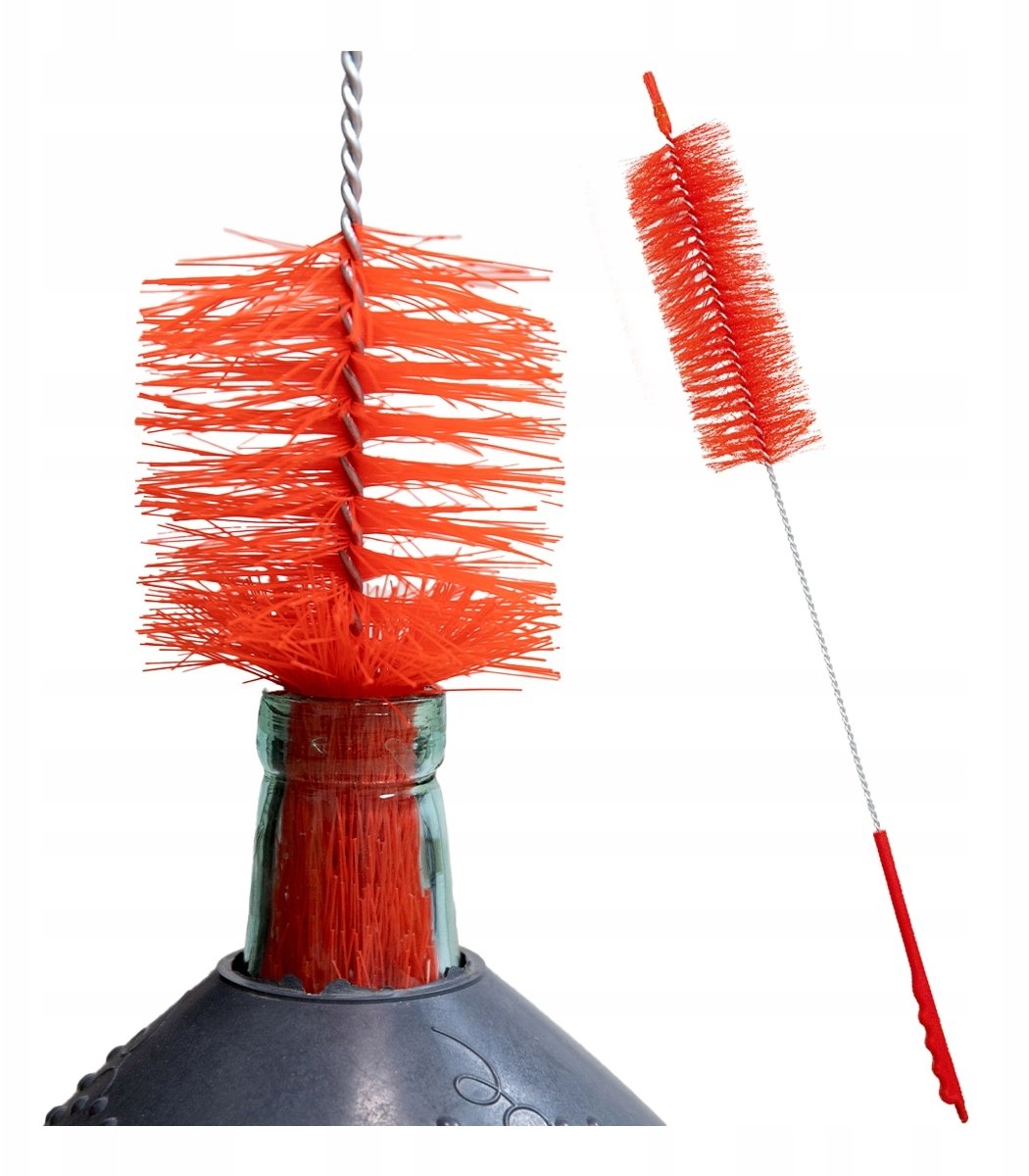 SZCZOTKA PROSTA Do Mycia Czyszczenia Balonów Dam Gąsiorów Butli Po Moszczu