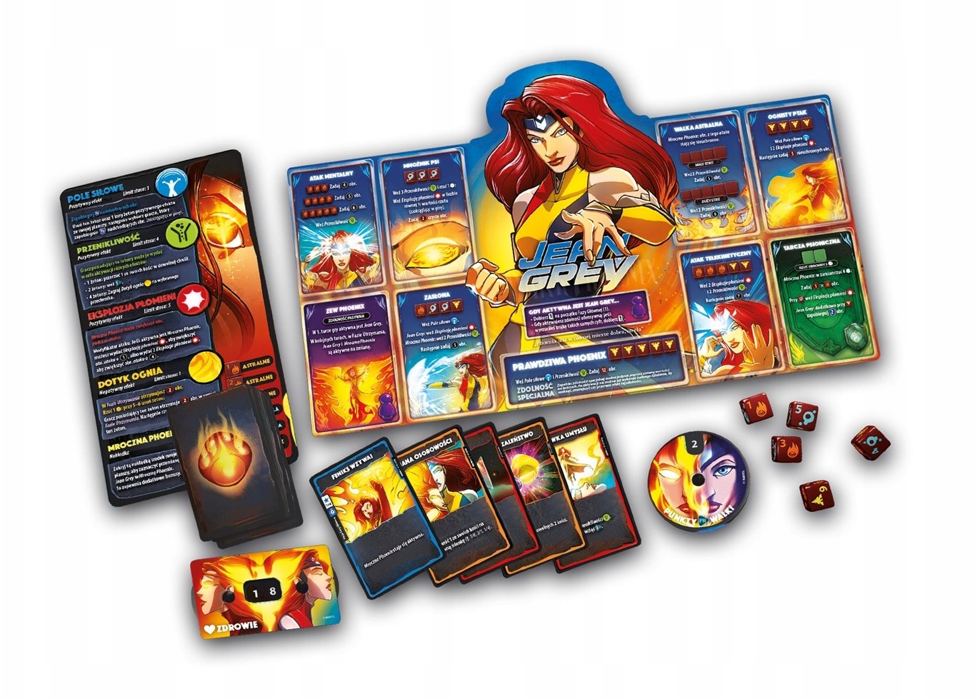 Lucky Duck Games GRA MARVEL DICE THRONE : CYCLOPS, GAMBIT, JEAN GRAY, ROGUE- LUCKY DUCK GAMES