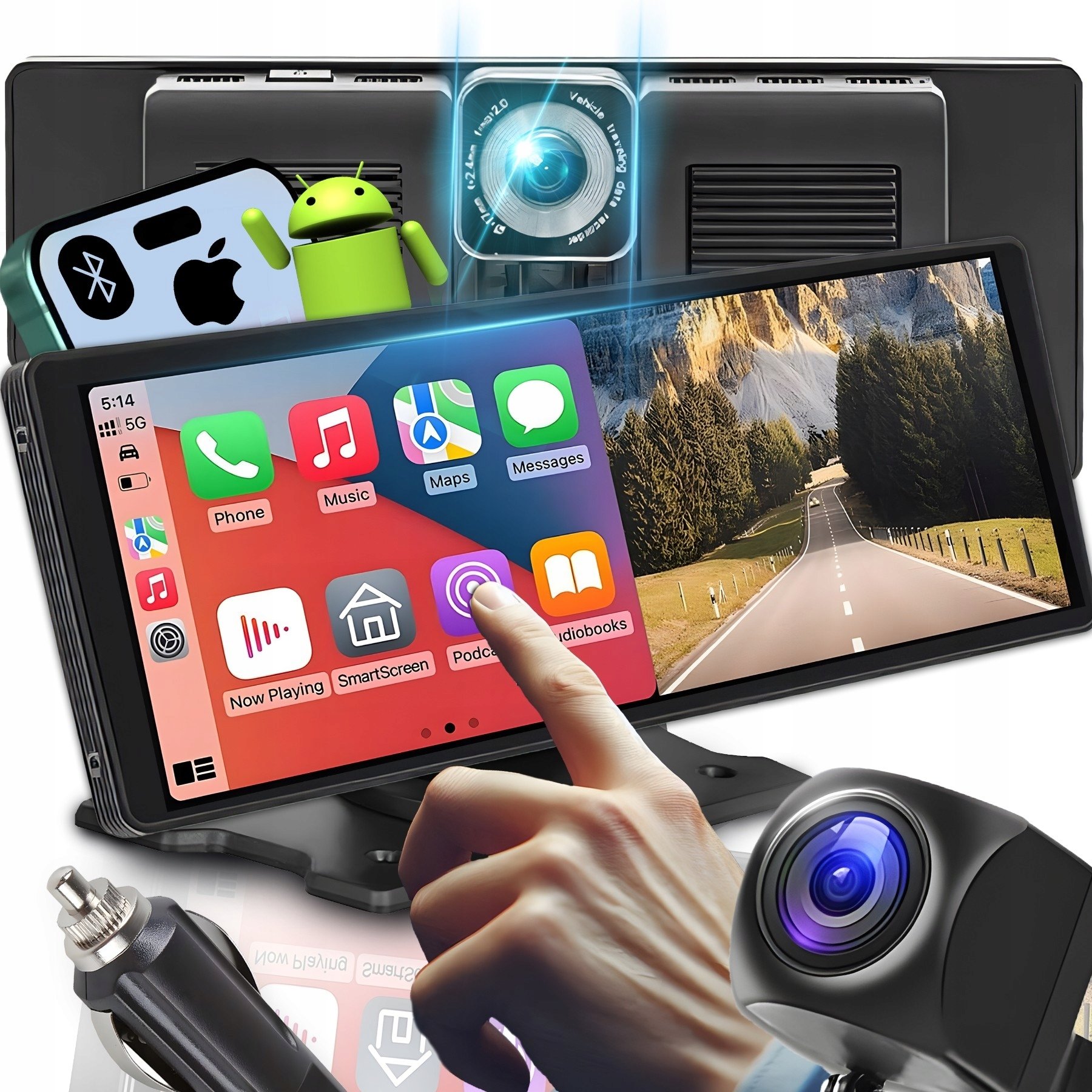 Radioodtwarzacz Retoo Radioodtwarzacz ER1077 czarny