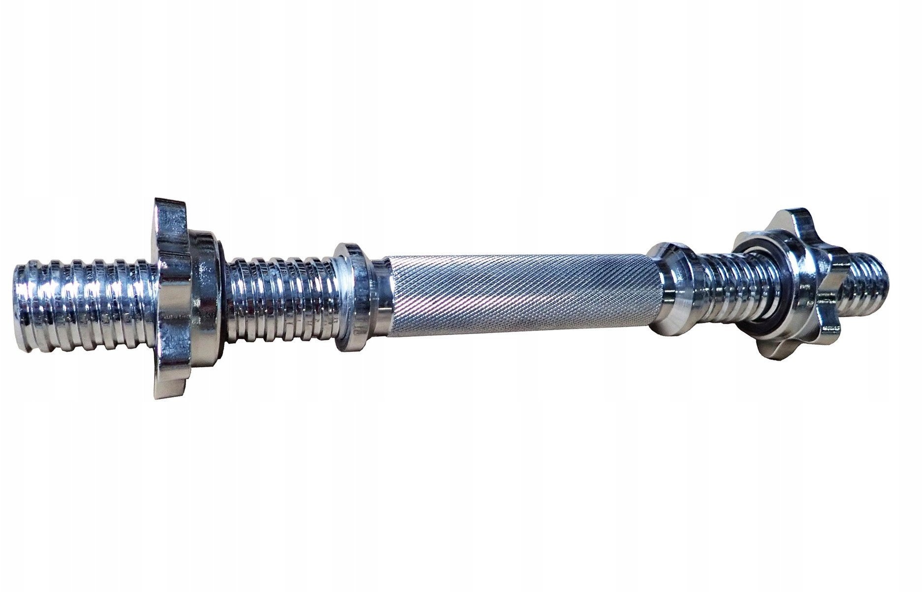 Krótki Gryf Śrubowy Prosty do Ćwiczeń KUBISPORT Zaciski 30 mm