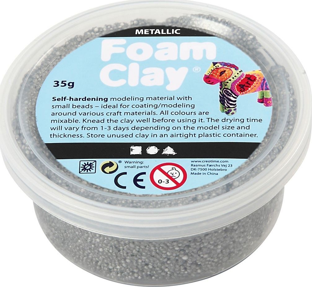 Creativ Company Masa Foam Clay Srebrna 35 g