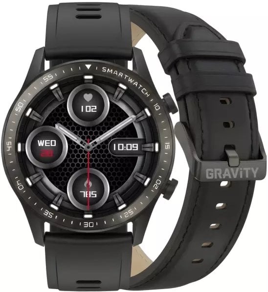 Smartwatch Gravity Czarny Bransoleta i Pasek GT10-1