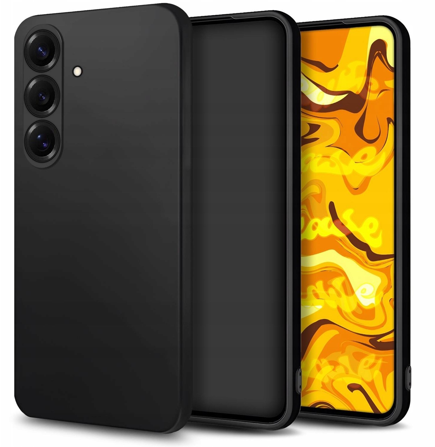 Hello Case Etui Do Samsung Galaxy S26 Plus (Czarne, Matowe, Gumowe, Obudowa, Silikon)