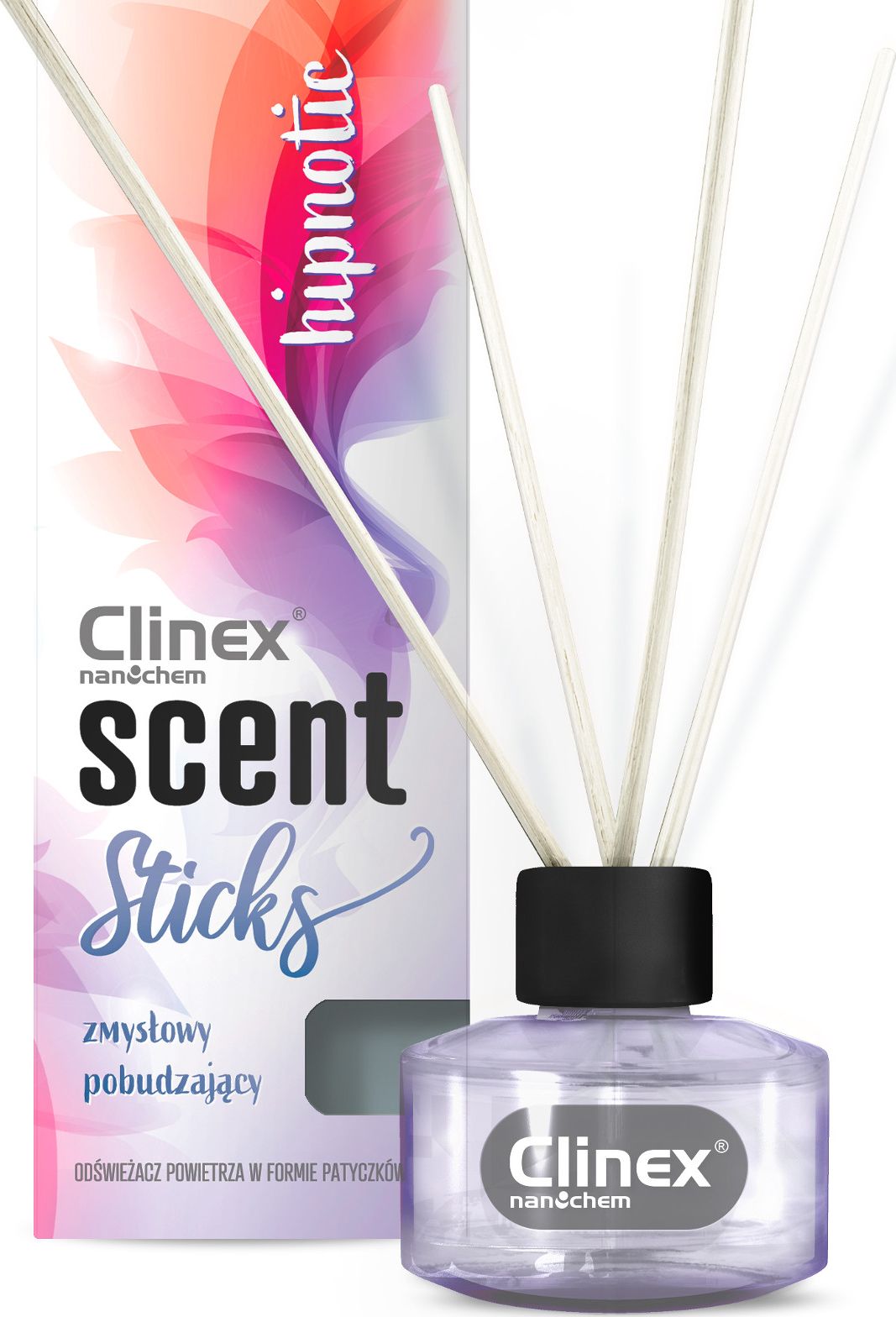 Clinex Patyczki kadzidełka zapachowe do odświeżania pomieszczeń CLINEX Scent Sticks HYPNOTIC 45ml Patyczki kadzidełka zapachowe do odświeżania pomiesz