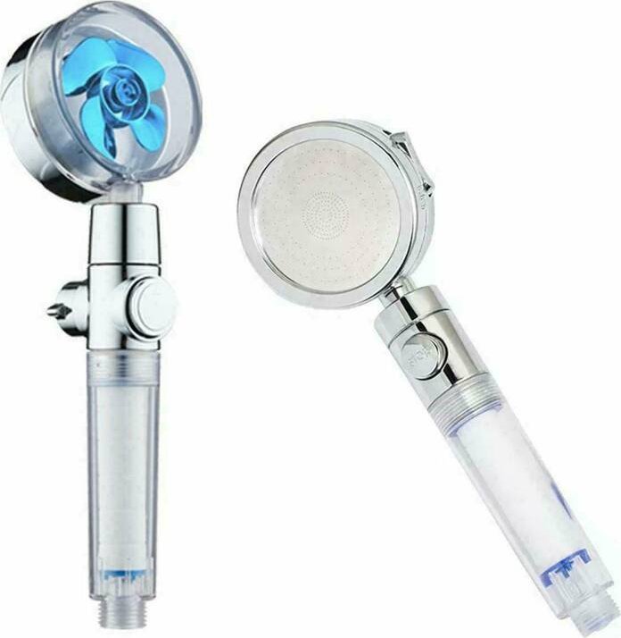 Słuchawka prysznicowa Aptel SŁUCHAWKA Prysznicowa natrysk z turbiną srebrna AG866A