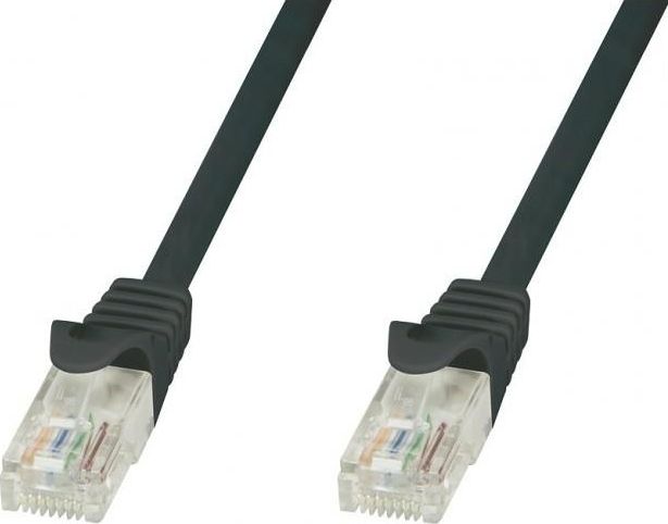 Фото - Кабель TECHLY TechlyPro Kabel sieciowy patch cord RJ45 Cat5e UTP CCA 1m czarny 