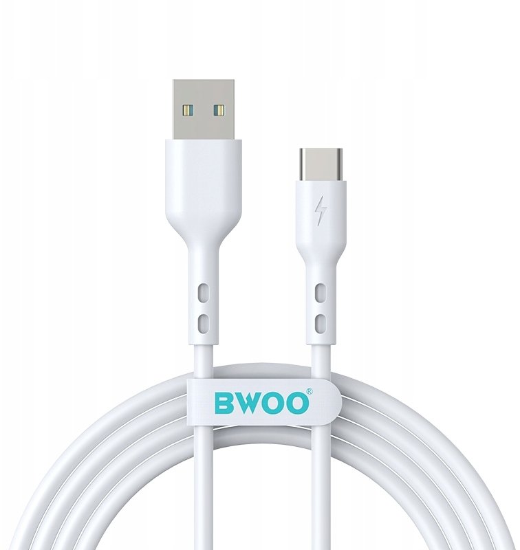 BWOO kabel USB - USB-C 2m 3A biały