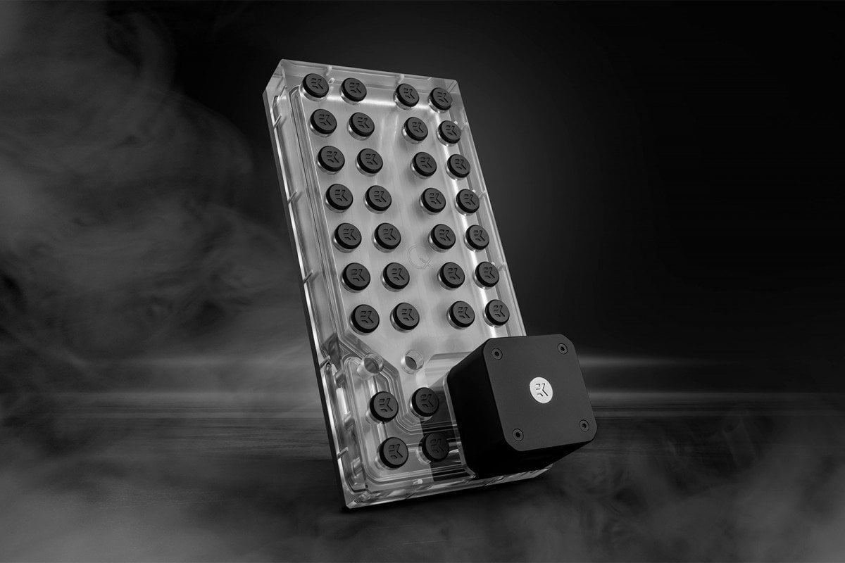 EK Water Blocks EK-QuantumX Loophole Distroplate D5 PWM - czarny