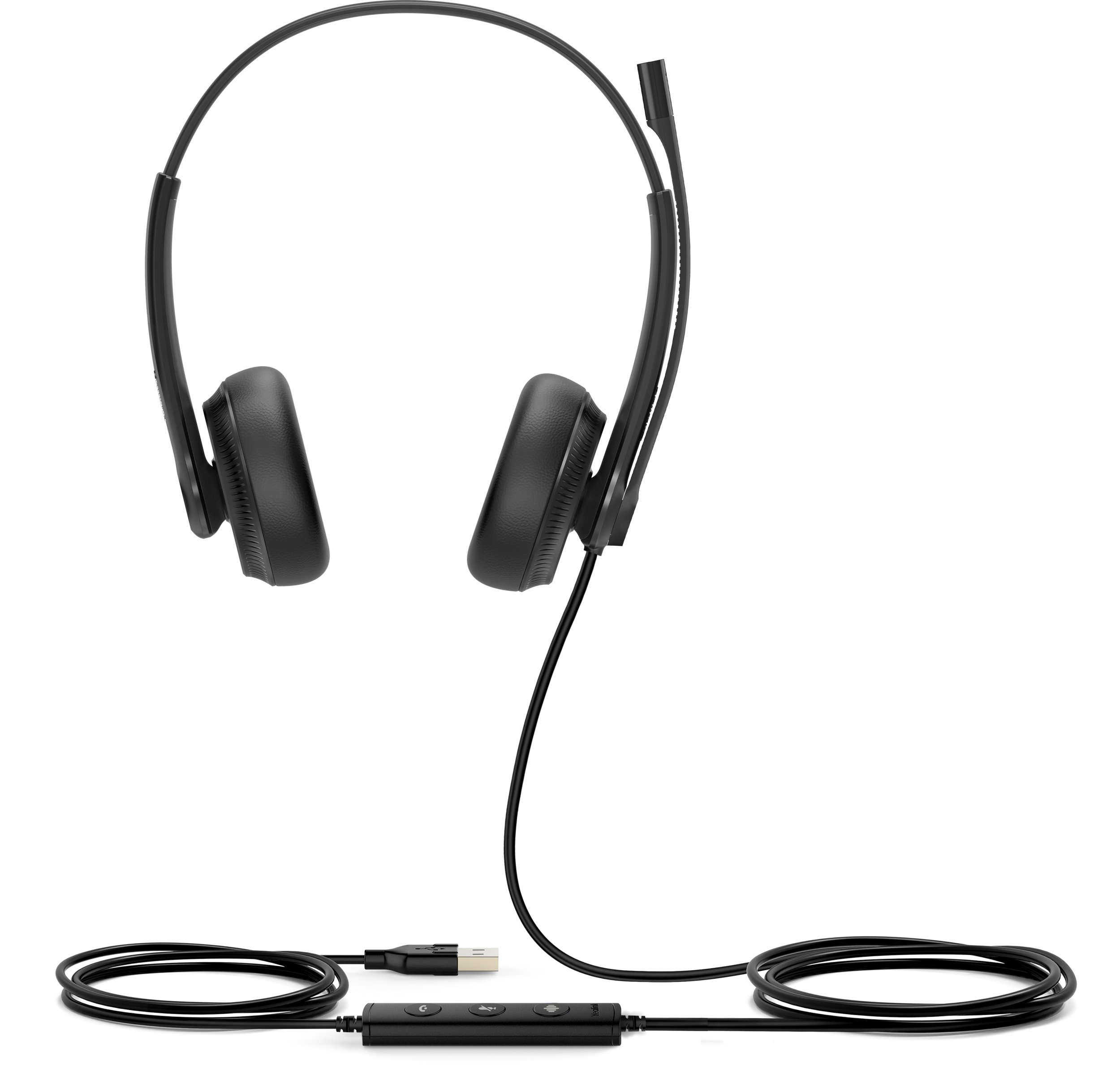 Yealink UH34 Dual UC Zestaw słuchawkowy Przewodowa Opaska na głowę Biuro/centrum telefoniczne USB Typu-A Czarny