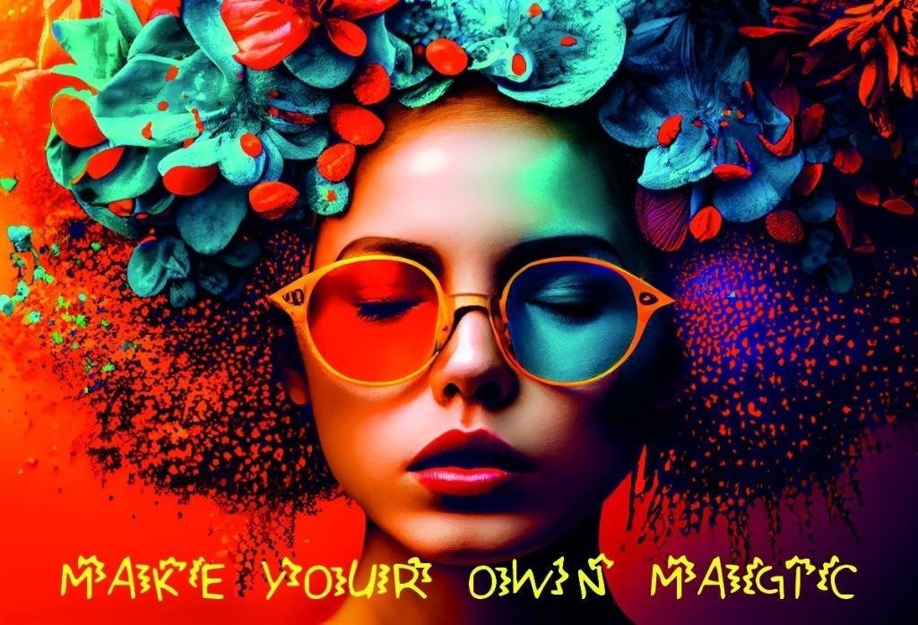 Panta Plast Mata mała dwustronna z nadrukiem color mind