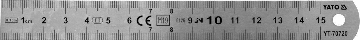Yato Przymiar Stalowy Stainless 150mm (YT-70720)