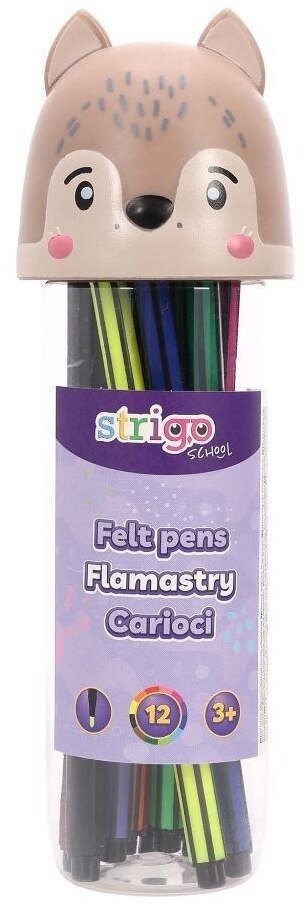 Strigo Flamastry Wilk 12szt