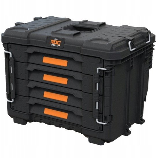 Keter Skrzynka narzędziowa XL ROC Pro Gear 2.0 z 4 szufladami 56,5x37,5x41,3cm 262661