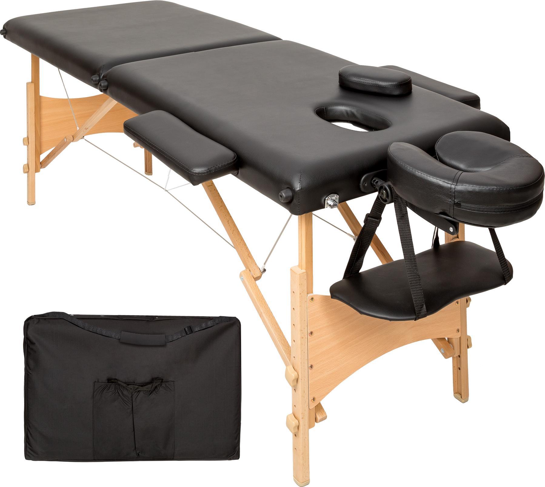 Zdjęcia - Stół do masażu Tectake 2-strefowy  Freddi z wyściółką 5cm i drewnianą ramą 