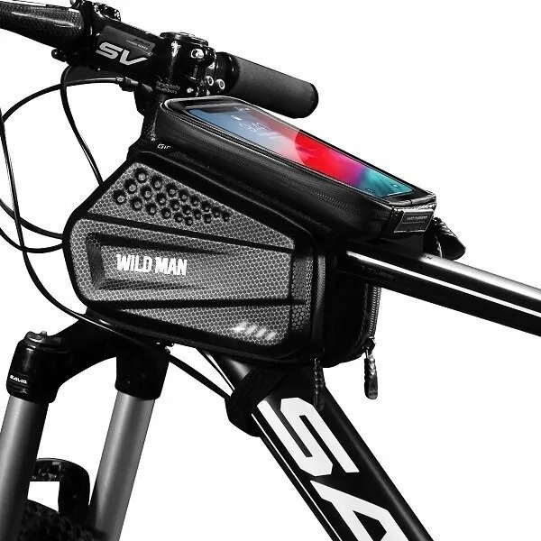 WildMan WILDMAN sakwa rowerowa na ramę na zamek 1,2L (4"-7") ES6 czarna