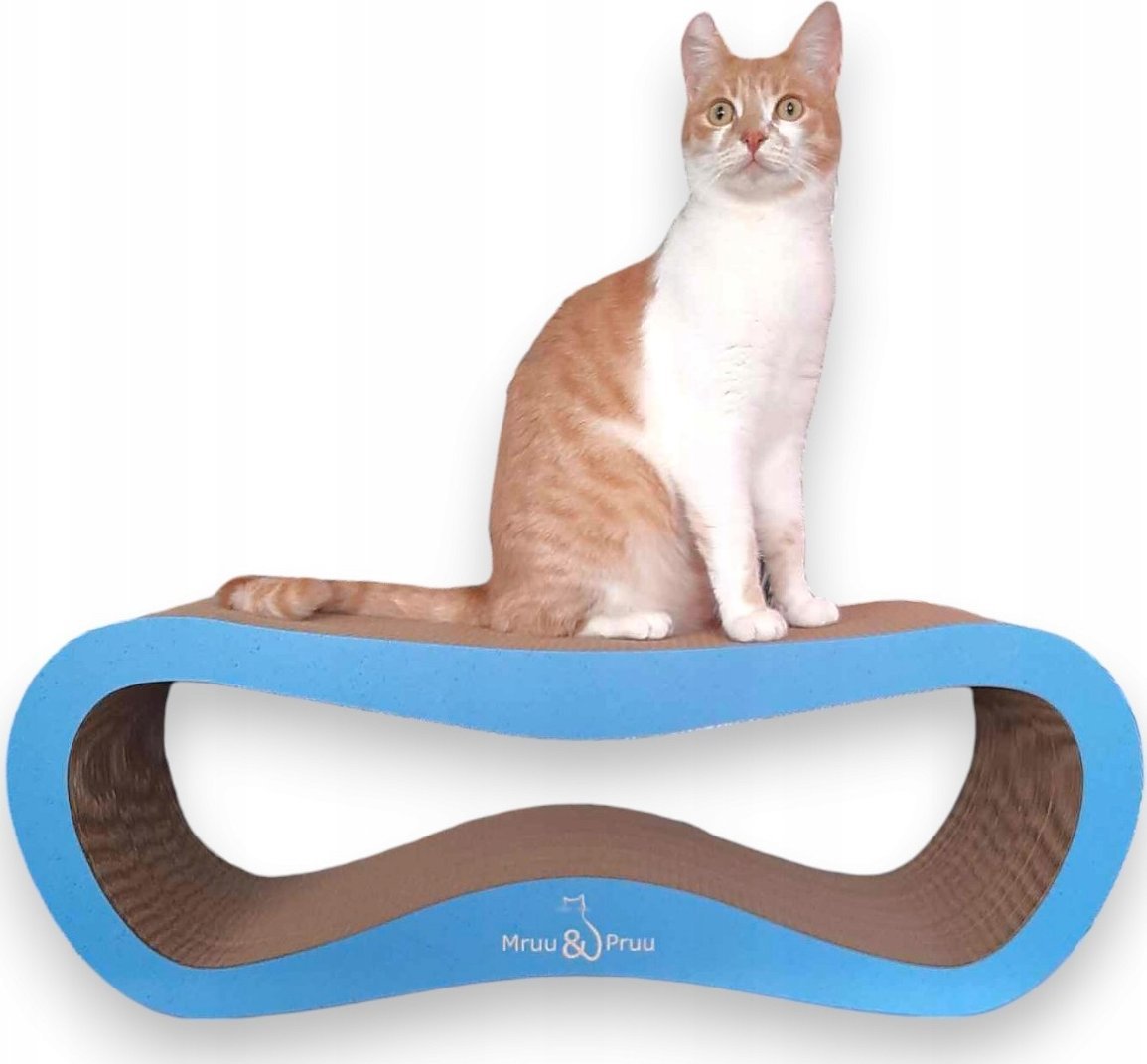 Drapak dla kota niebieski mega LEON | 78x28x24 cm | MruuPruu