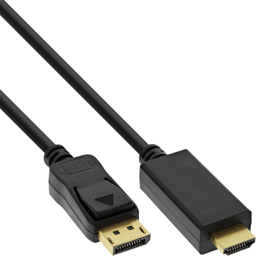 Фото - Кабель InLine Kabel  DisplayPort - HDMI 3m czarny  (17183I)