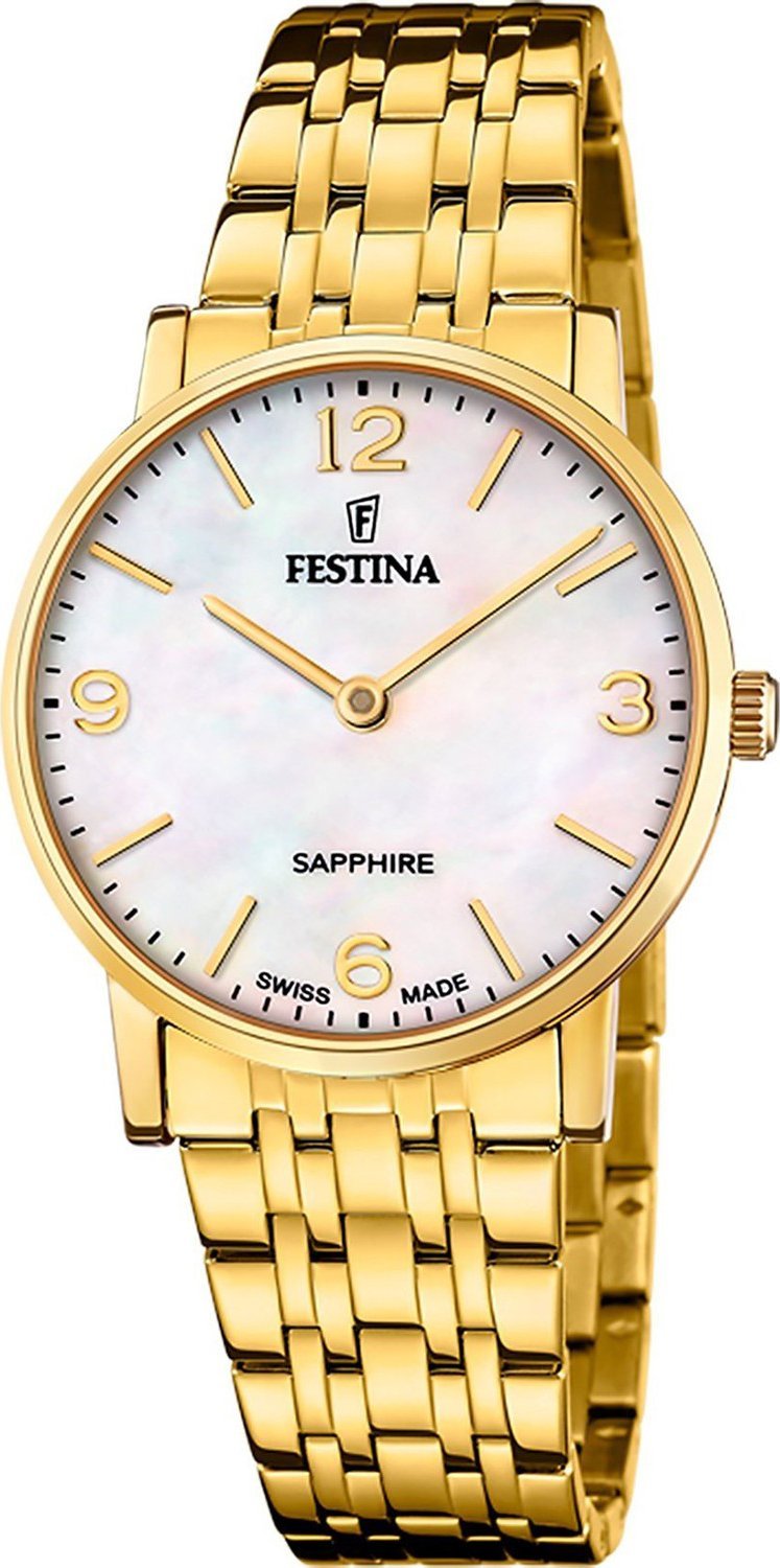 Zegarek damski Festina F20048-2 złoty