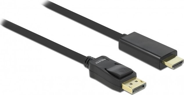 Фото - Кабель Delock Kabel  DisplayPort - HDMI 5m czarny  (82441)