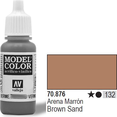 Vallejo VALLEJO Farba Nr132 Brown Sand 17ml - 70876
