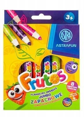 Astra Flamastry zapachowe Jumbo Frutos 8 kolorów