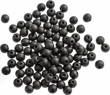 Shan Koraliki drewniane 10mm 100szt matowa czerń