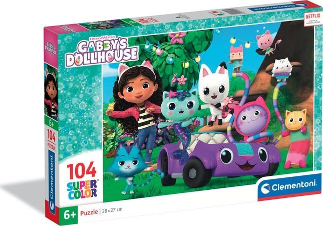Clementoni Puzzle SuperColor Gabby's Dollhouse 104 elementy (25034)