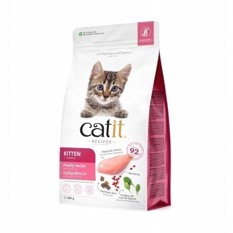 Catit Recipes Kitten sucha karma, dla kociąt, drób, 400g