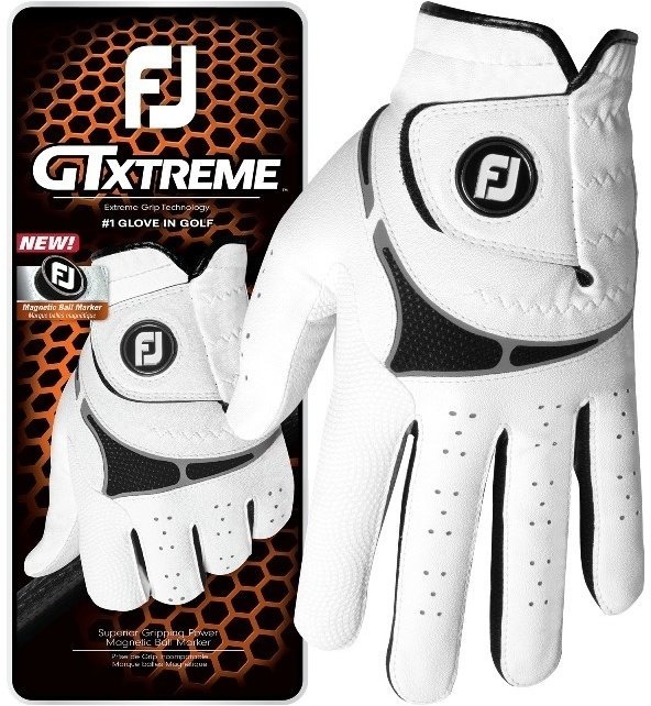 CALLAWAY Rękawica golfowa FootJoy GTxtreme MLH (biała, rozm. L) z markerem