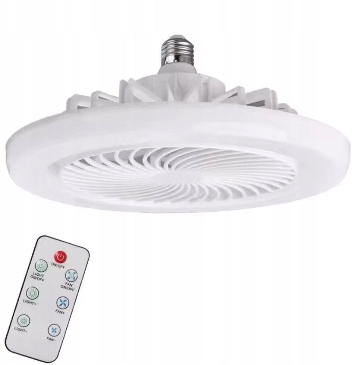 WENTYLATOR SUFITOWY z Oświetleniem LED PLAFON Obrotowy 360 + Pilot