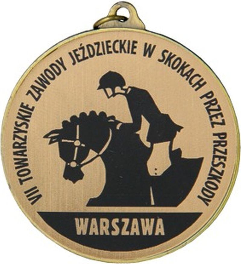 Victoria Sport Medal złoty ogólny z miejscem na emblemat 50 mm - medal stalowy z grawerowaniem na laminacie