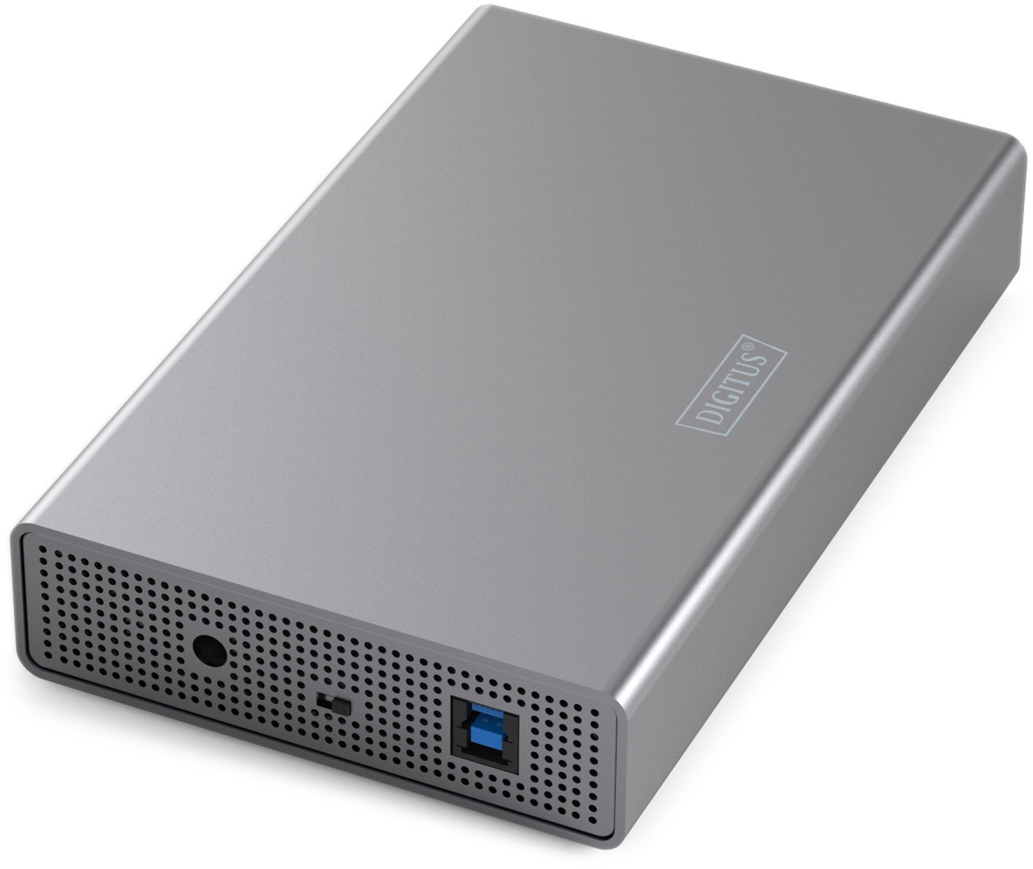 Kieszeń DIGIT Obudowa USB 3.0 na dysk SSD/HDD 3.5 SATA III max. 16 TB z zasilaczem, aluminiowa