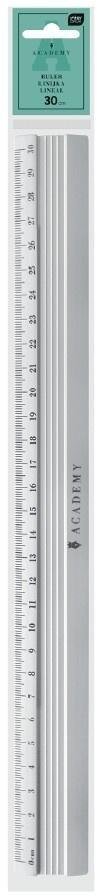 Interdruk Linijka aluminiowa 30cm Academy