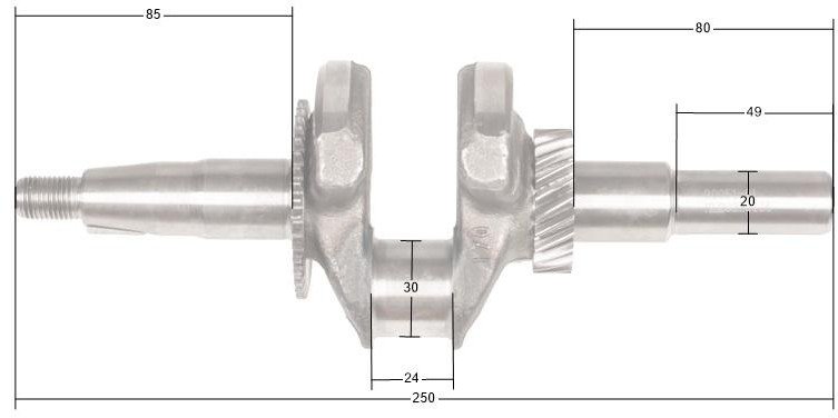 Loncin Wał Korbowy G200F(D) Zam.130290787-0001 Część Oryginalna 130290051-0001