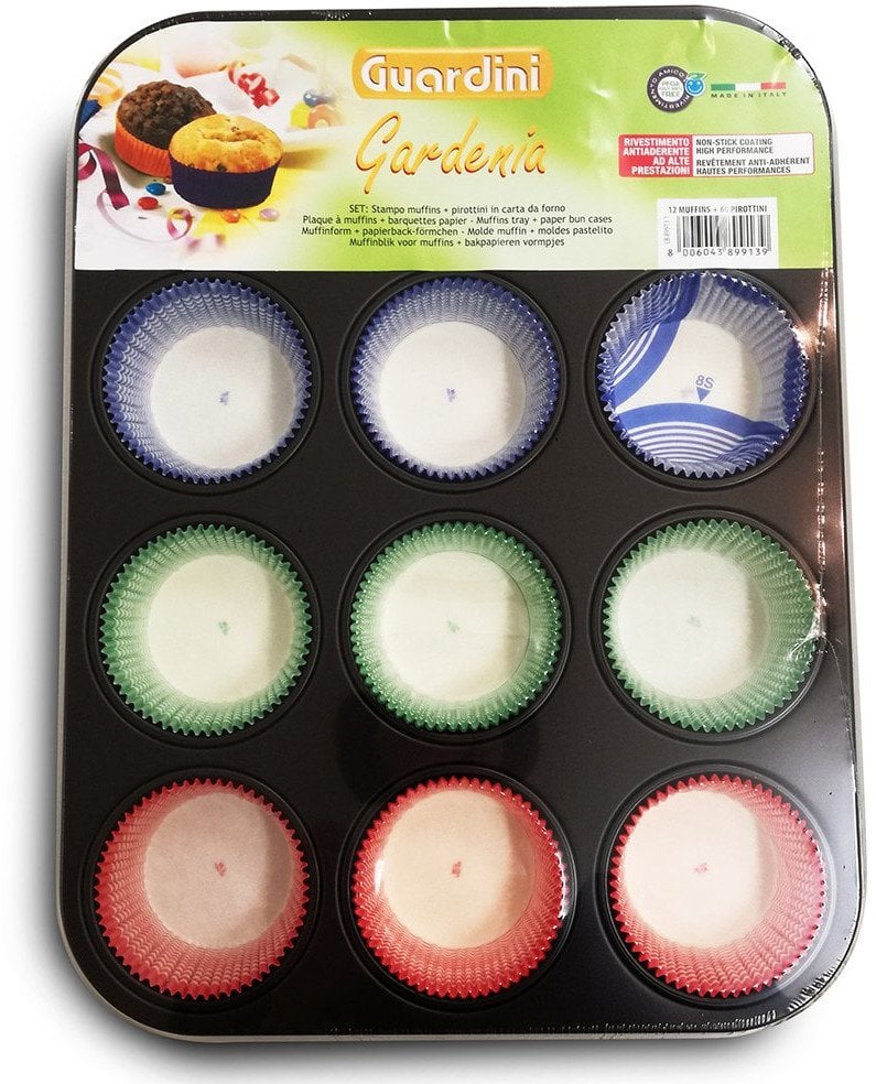 Wham Cupcake form 12 pcs. Gardenia 27 x 35 x 3 cm + cookie paper forms 60 pcs. 8006043899139