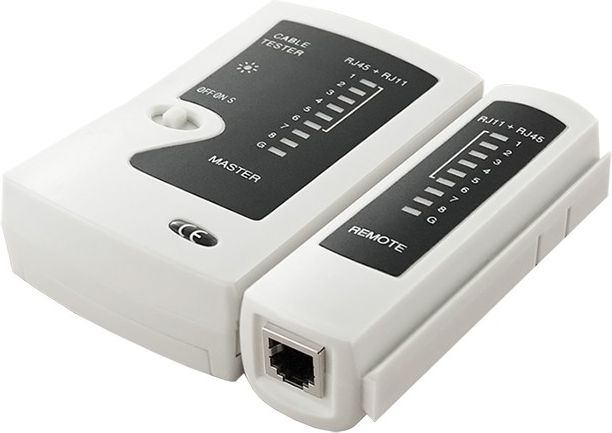 Qoltec Tester sieci kablowych RJ45, RJ12 (54278)