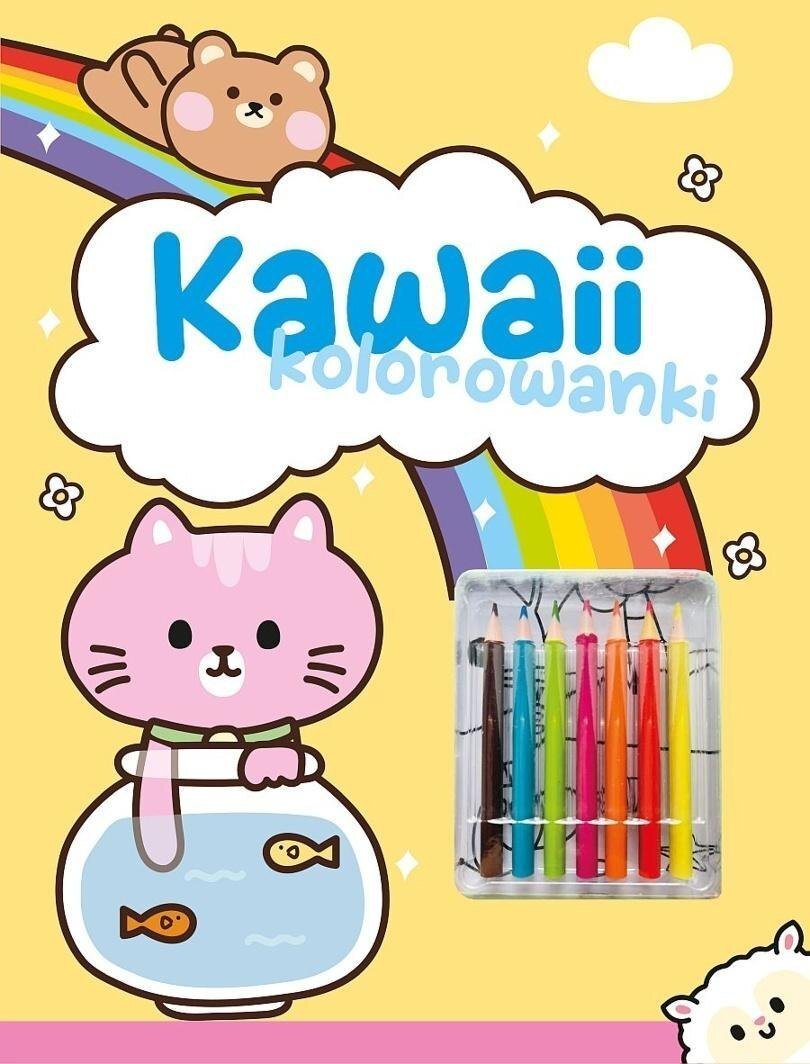 Books And Fun Kawaii kolorowanki żółta