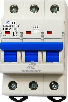 LCTec Wyłącznik nadprądowy C 32A 3P EBS LC-Tec