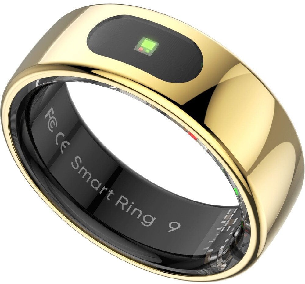 Smart RING PRO z�oty, pomiar stresu, t�tno, monitorowanie snu, roz. 8, Powerton