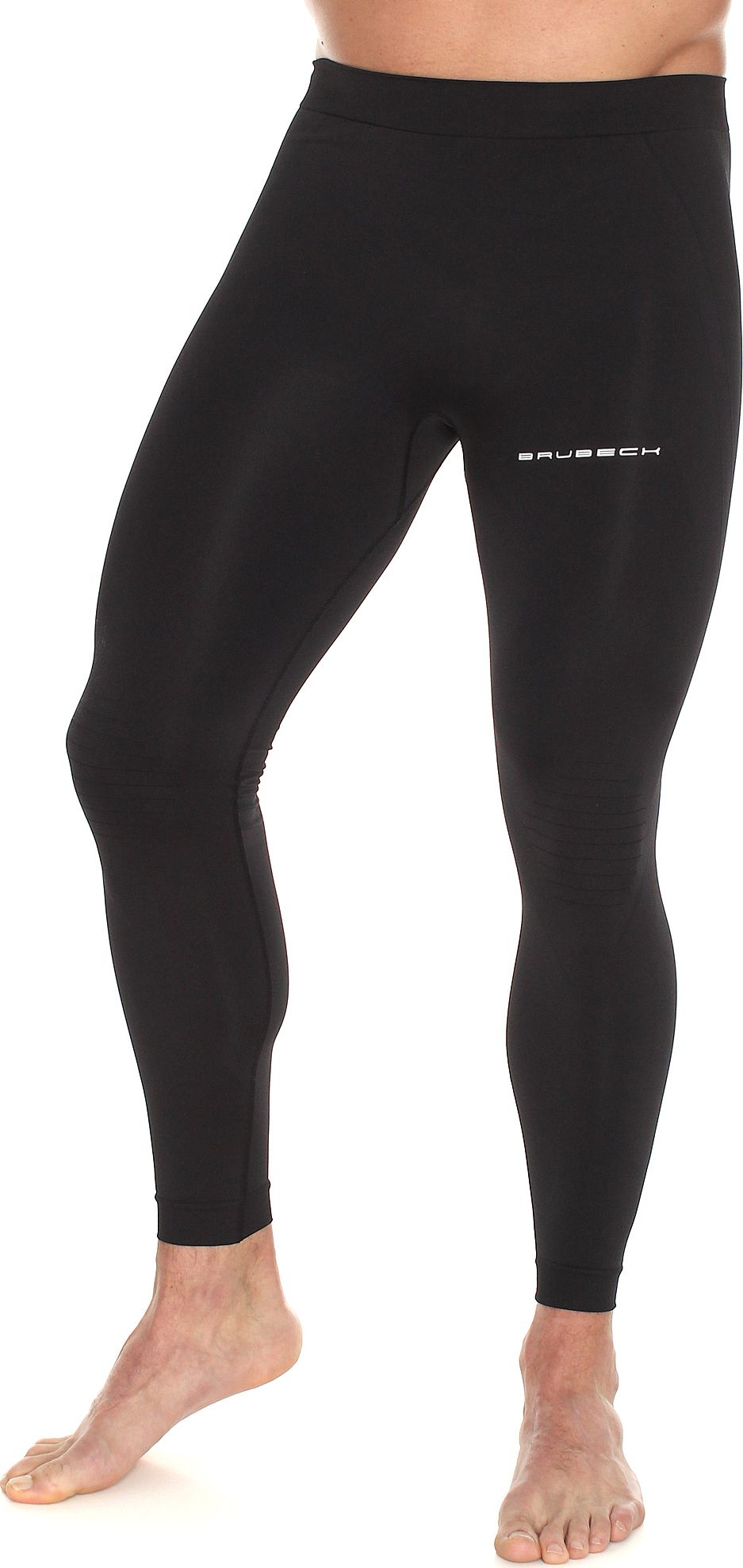 Brubeck Legginsy męskie Running Force czarny r. XL (LE11460A)