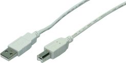 Kabel USB LogiLink USB-A - USB-B 5 m Biały (CU0009)